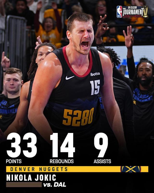 开云娱乐-16中14送独行侠首败 约基奇再把一项纪录收入囊中