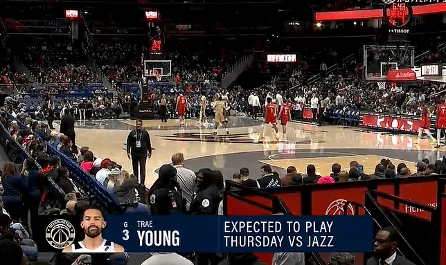 开云APP下载-期待！转播镜头打出数据：特雷-杨将在对阵爵士时迎来复出